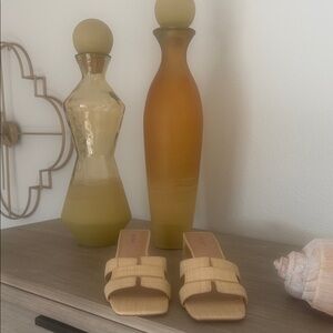 Straw Women's Slide Sandals